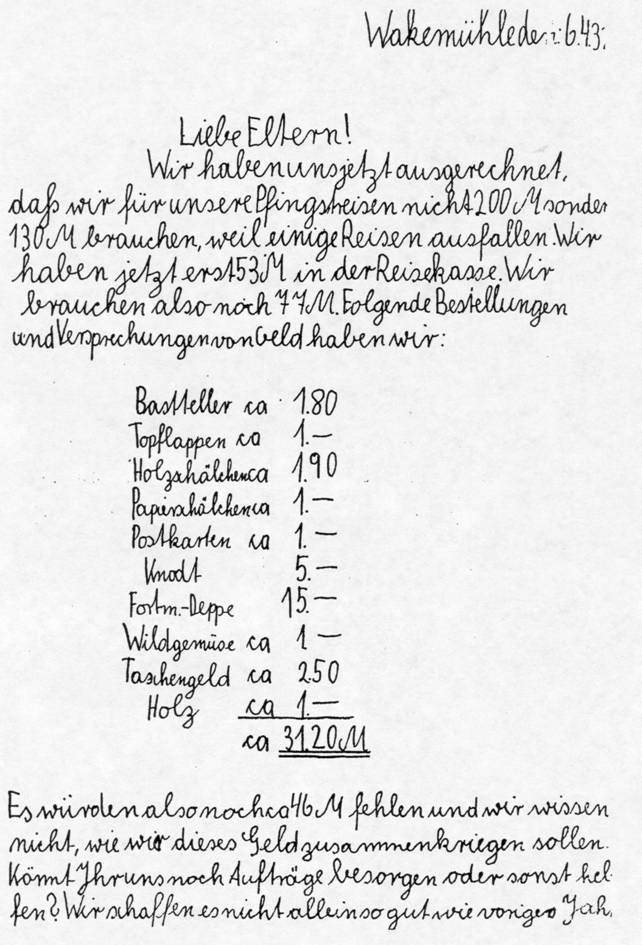 Brief an Eltern